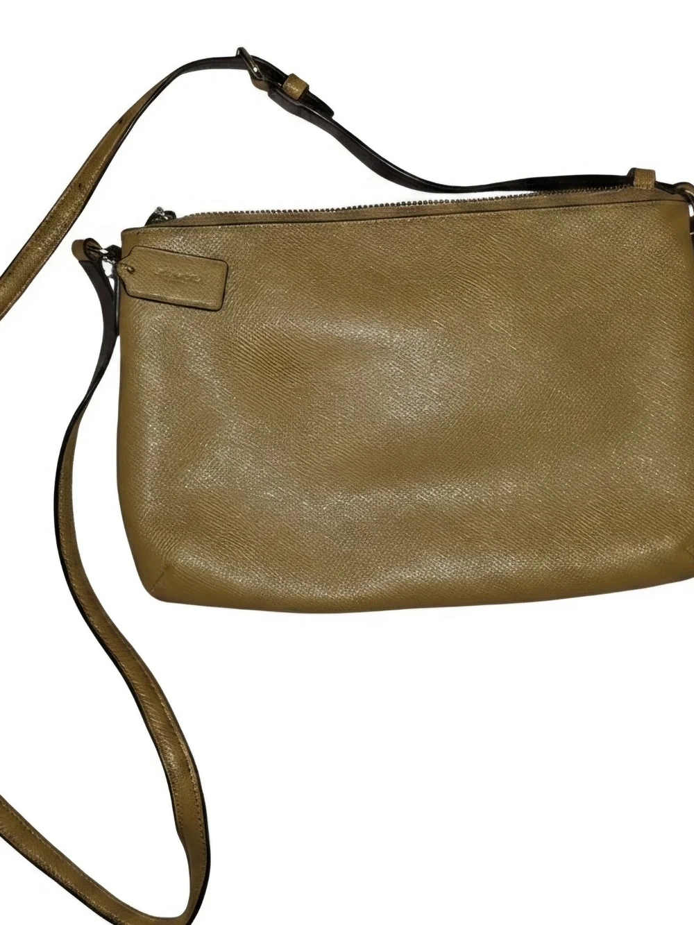 Coach Camel Pebbled Leather Crossbody Bag